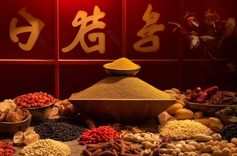 五谷杂粮与墙上的家字,高清,摄影图,摄影图片,图片大全,摄影图免费下载